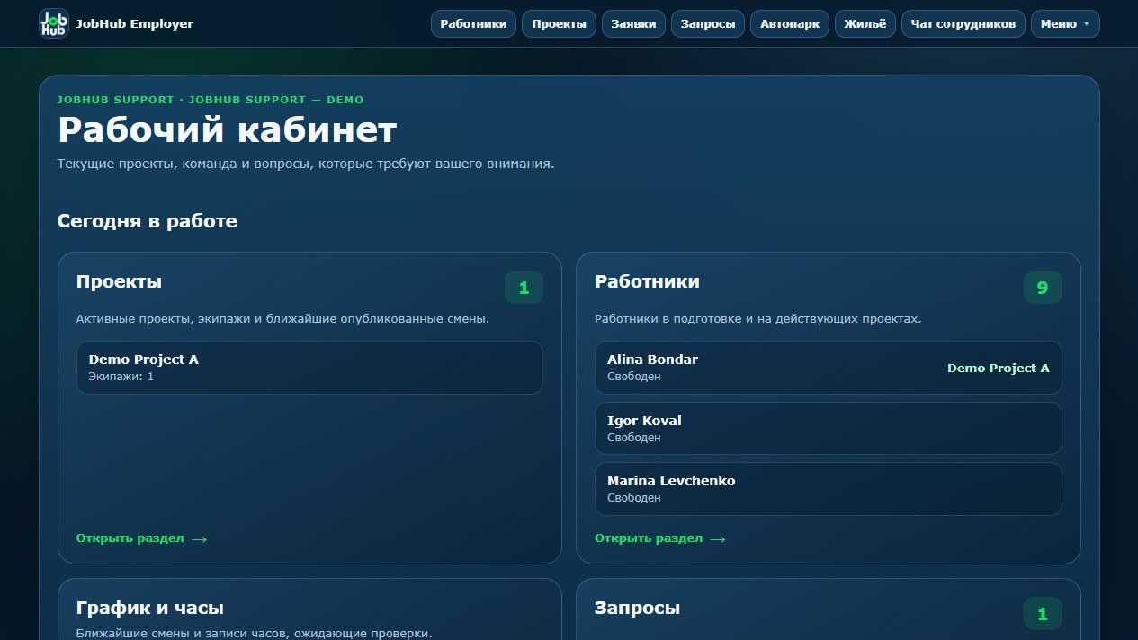 Обновлённый кабинет вымышленной фирмы