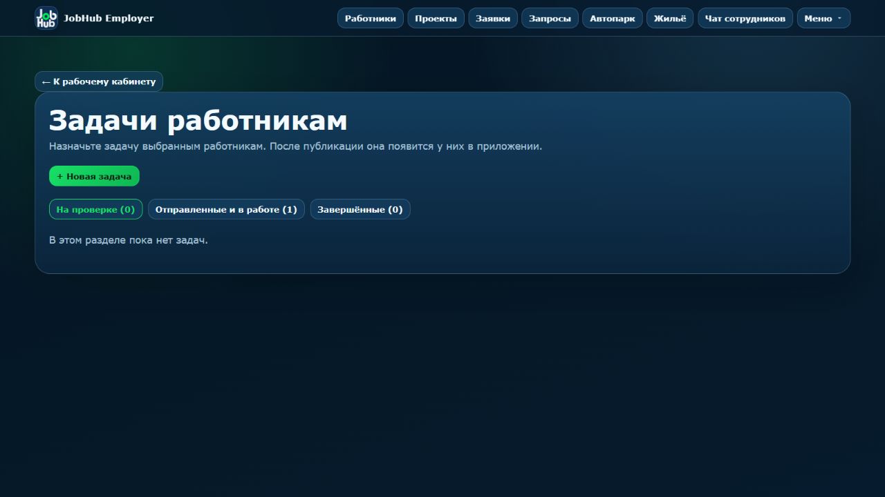 Список задач в демофирме